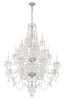 Park Avenue Classic 20 Light Traditional Chandelier - Crystal Jewel Detail | Alternate View