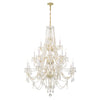 Park Avenue Classic 20 Light Traditional Chandelier - Crystal Jewel Detail