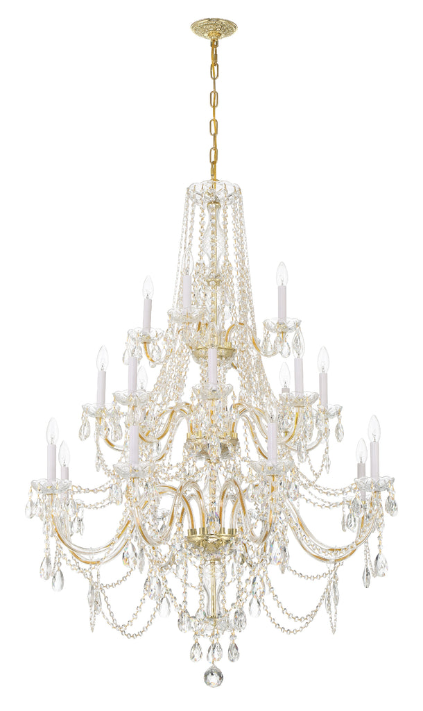 Park Avenue Classic 20 Light Traditional Chandelier - Crystal Jewel Detail | Alternate View
