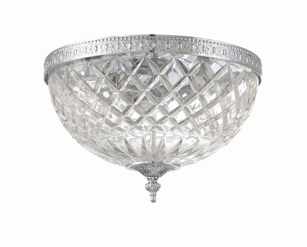 Park Avenue Classic 3-Light Traditional Ceiling Mount - Manor Lighting | Alternate View