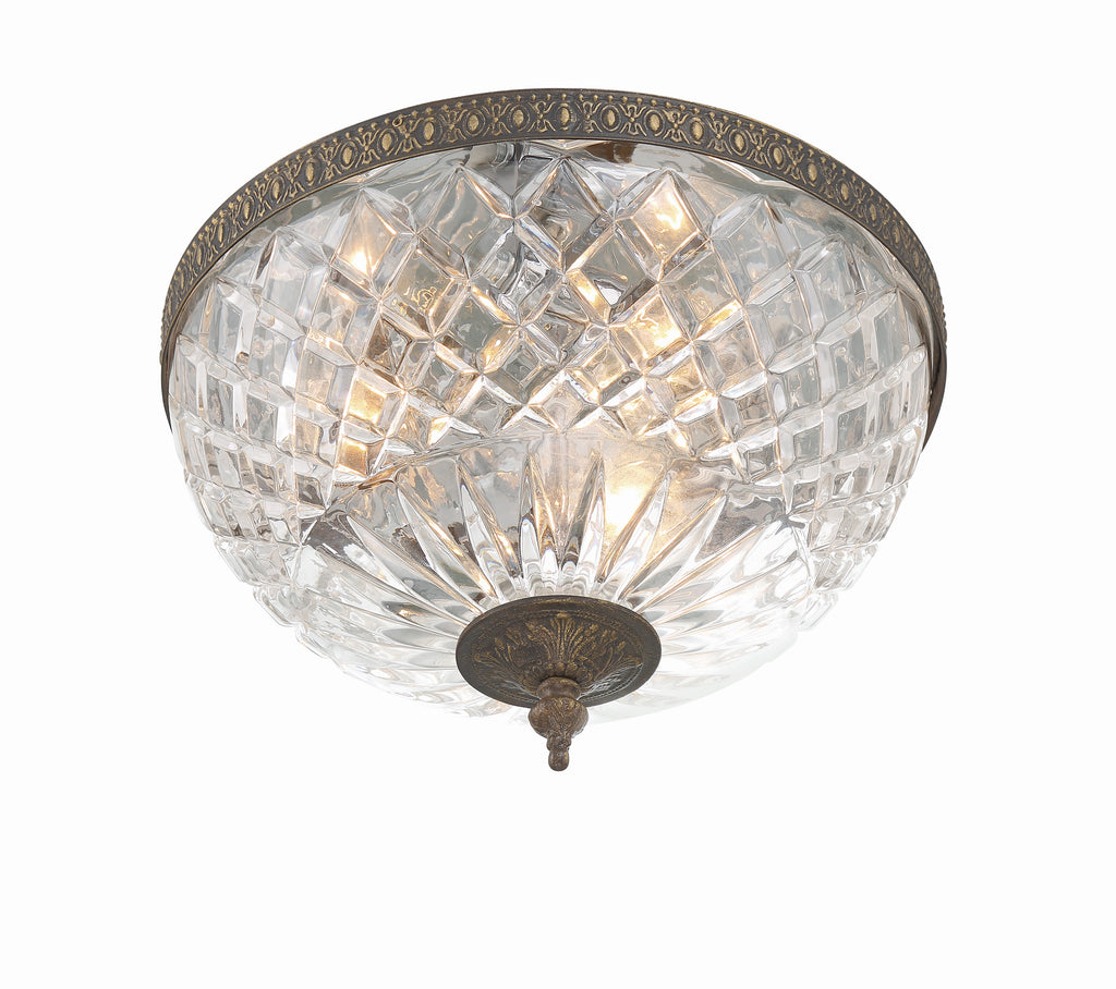 Park Avenue Classic 3-Light Traditional Ceiling Mount - Manor Lighting | Alternate View