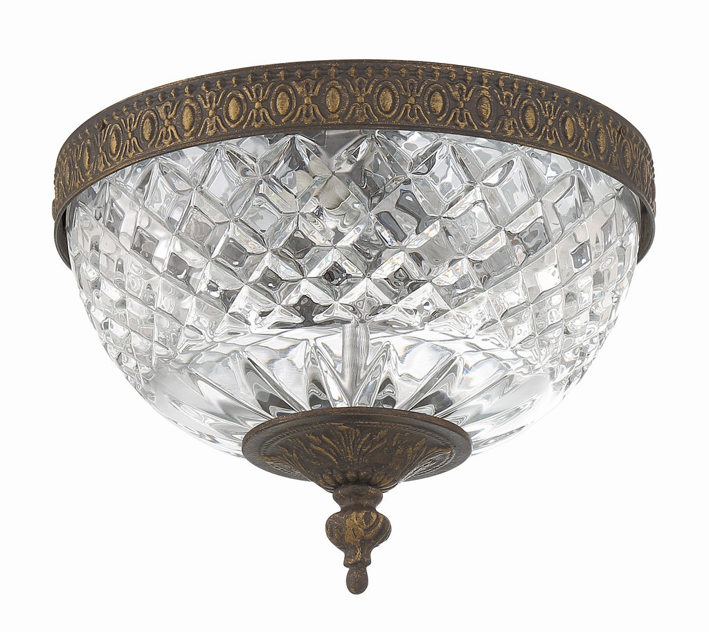 Park Avenue Classic Ceiling Mount 2-Light Fixture in Traditional Style | Alternate View