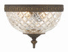 Park Avenue Classic Ceiling Mount 2-Light Fixture in Traditional Style