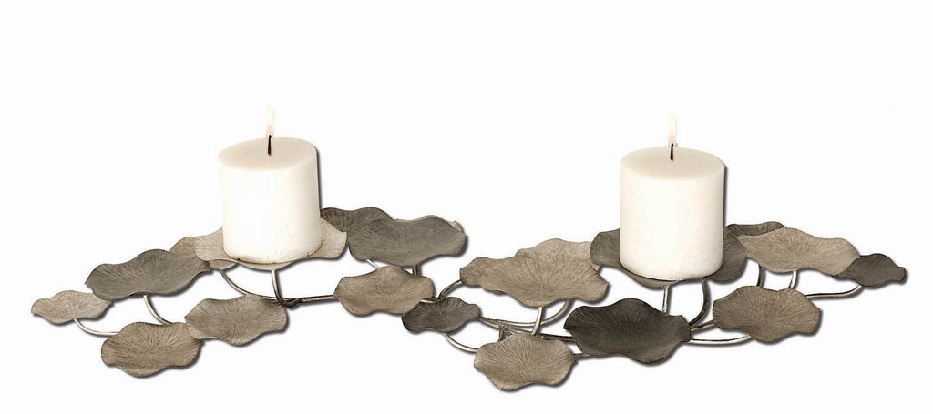 Artsy Glam Candles Champagne Silver Pewter Candleholder