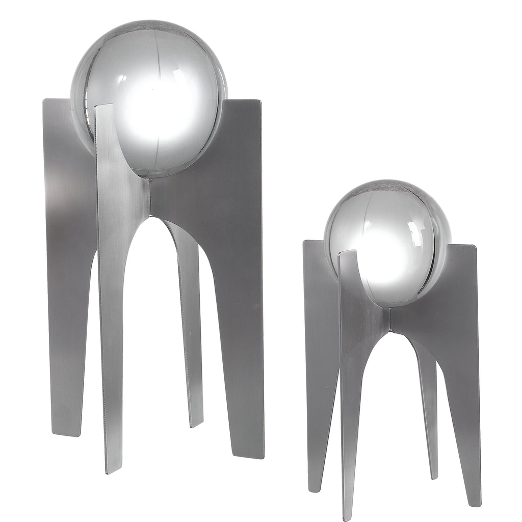 Ellianna Silver Classic Stainless Steel Statues & Bookends