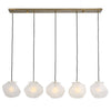 Matte Antique Brass Midcentury Pendant Light - Vintage Luxe Elegance