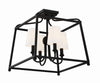 Hampton Retreat 4-Light Ceiling Mount in Black and Bronze | Alternate View