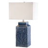 Sapphire Blue Ceramic Lamp | Modern Lighting - Alternate Image