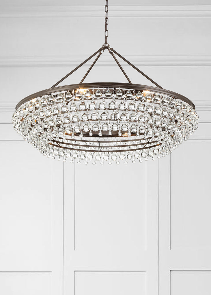 Elegant West Hollywood 8-Light Chandelier | Lifestyle View