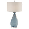 Ocean Blue Glass Lamp | Luxe Lighting