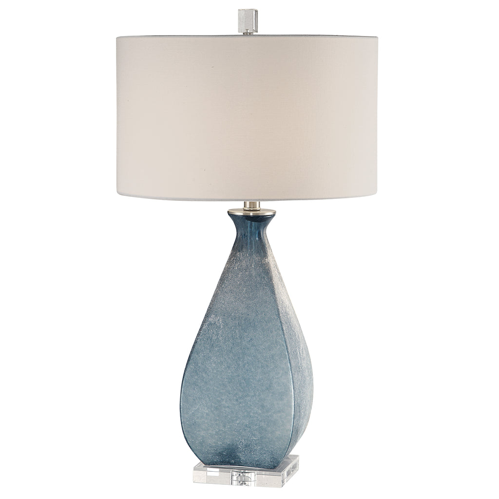 Ocean Blue Glass Lamp | Luxe Lighting