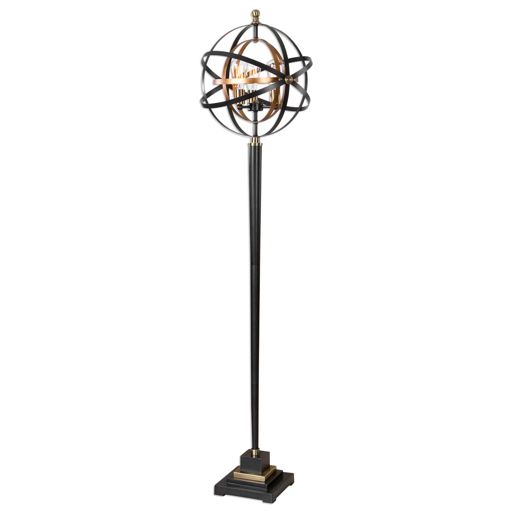 Park Slope Sphere Floor Lamp - Bronze & Gold Lighting