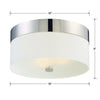 3-Light Ceiling Mount in Dark Bronze - Bryant Park Collection | Item Dimensions