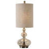 Park Avenue Classic Amber Glass Table Lamp - Elegant Home Lighting - Alternate Image