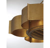 Bohemian Ceiling Fan - Gold Patina Chandelier | Alternate View