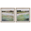 Hampton Retreat Landscape Art Wood Frame Tranquil Decor