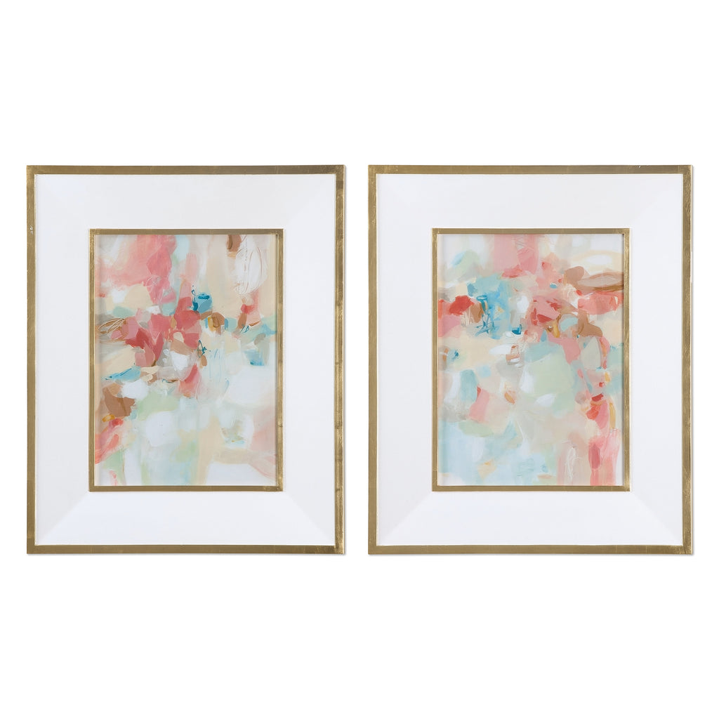 San Fernando Retreat Abstract Art Frame | Gold Leaf Elegance - Alternate Image