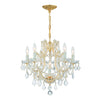 Crystal-adorned 6-Light Traditional Chandelier | Park Avenue Classic