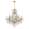 Park Avenue Classic 13-Light Traditional Chandelier with Crystal Accents