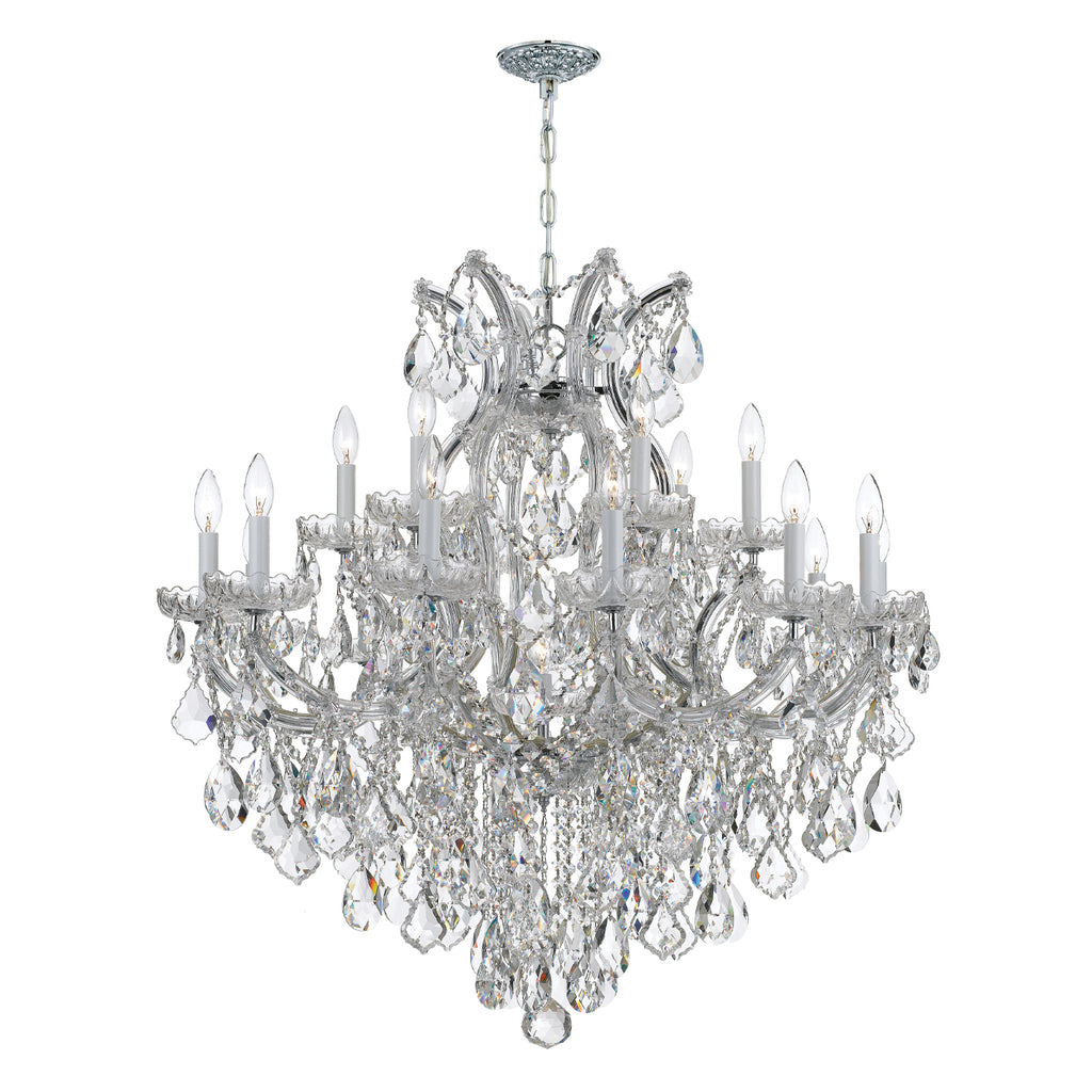 Park Avenue Classic 19-Light Traditional Chandelier with Crystal Accents