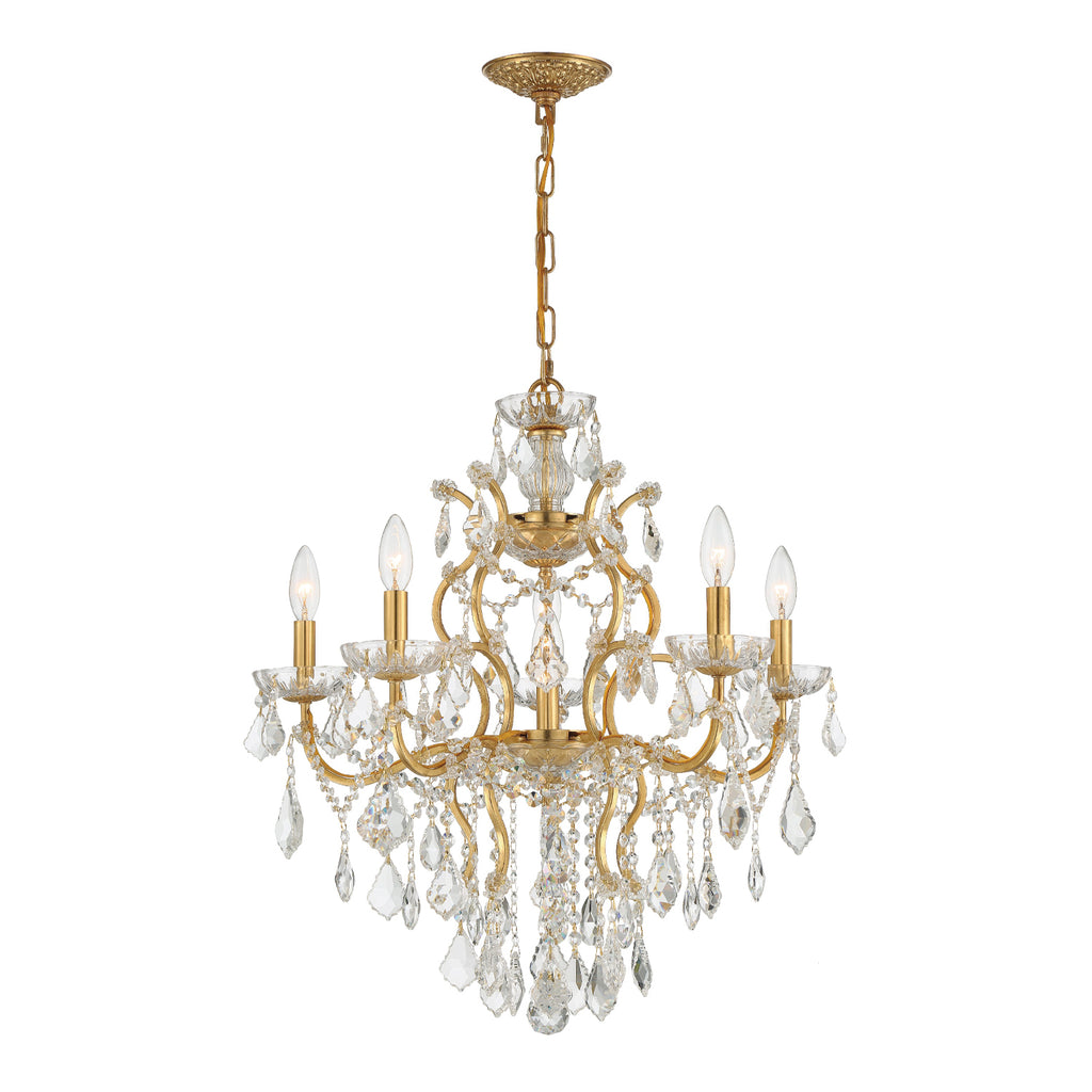 Park Avenue Transitional Chandelier - Modern 6-Light Lighting Fixture