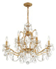Park Avenue Chandelier - Modern 12-Light Fixture with Wrought Iron and Cut Crystal Elements | Alternate View