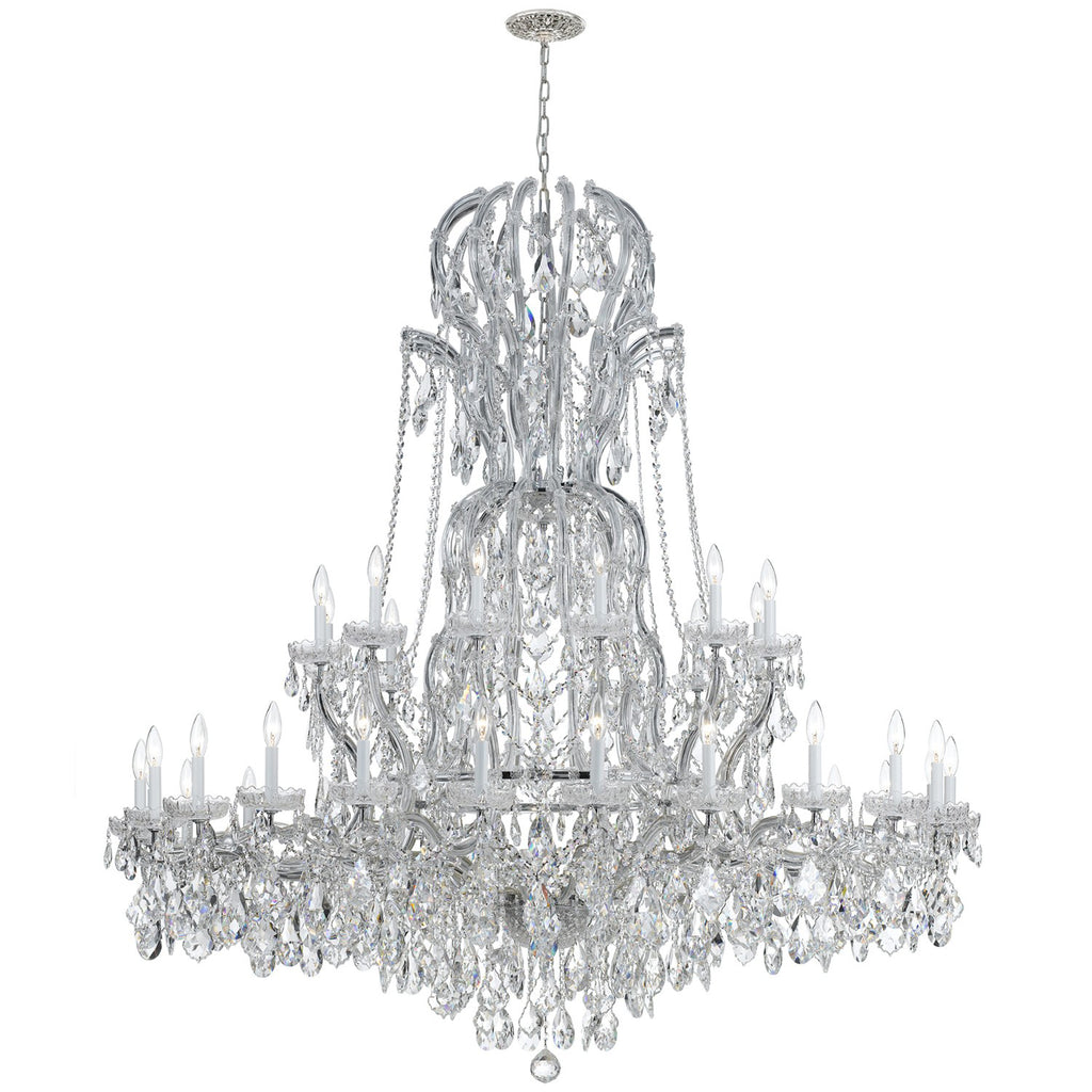 Park Avenue Classic 37-Light Traditional Chandelier with Crystal Adornments