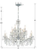 Park Avenue Classic Chandelier - 12-Light Crystal Fixture | Item Dimensions