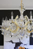 Park Avenue Classic Chandelier - 12-Light Crystal Fixture | Lifestyle View