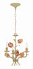 Rustic Coastal Mini Chandelier - Vintage Floral Design | Alternate View