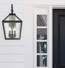 Modern Farmhouse Outdoor Wall Lantern - Black | San Fernando Retreat | Lifestyle View