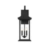 Timeless SoHo Chic 3 light Outdoor Wall Lantern - Matte Black | Alternate View