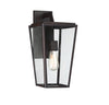 Modern Outdoor Wall Lantern in English Bronze Finish | Alternate View