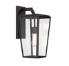 Modern Outdoor Wall Lantern in English Bronze Finish | Alternate View