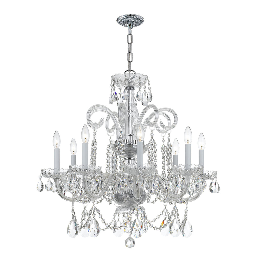 Park Avenue Classic Chandelier | Traditional Crystal Fixture with 8 Lights