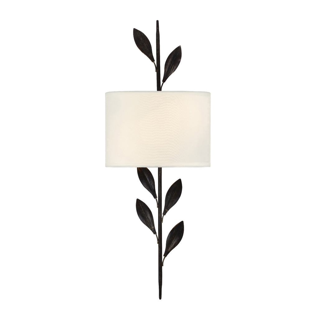 Gramercy Park 2-Light Wall Mount | English Bronze, Antique Gold | Wrought Iron Floral Fixture