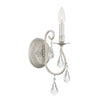 Hollywood Hills 1 Light Rustic / Coastal Wall Mount in Olde Silver