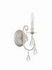 Hollywood Hills 1 Light Rustic / Coastal Wall Mount in Olde Silver | Alternate View