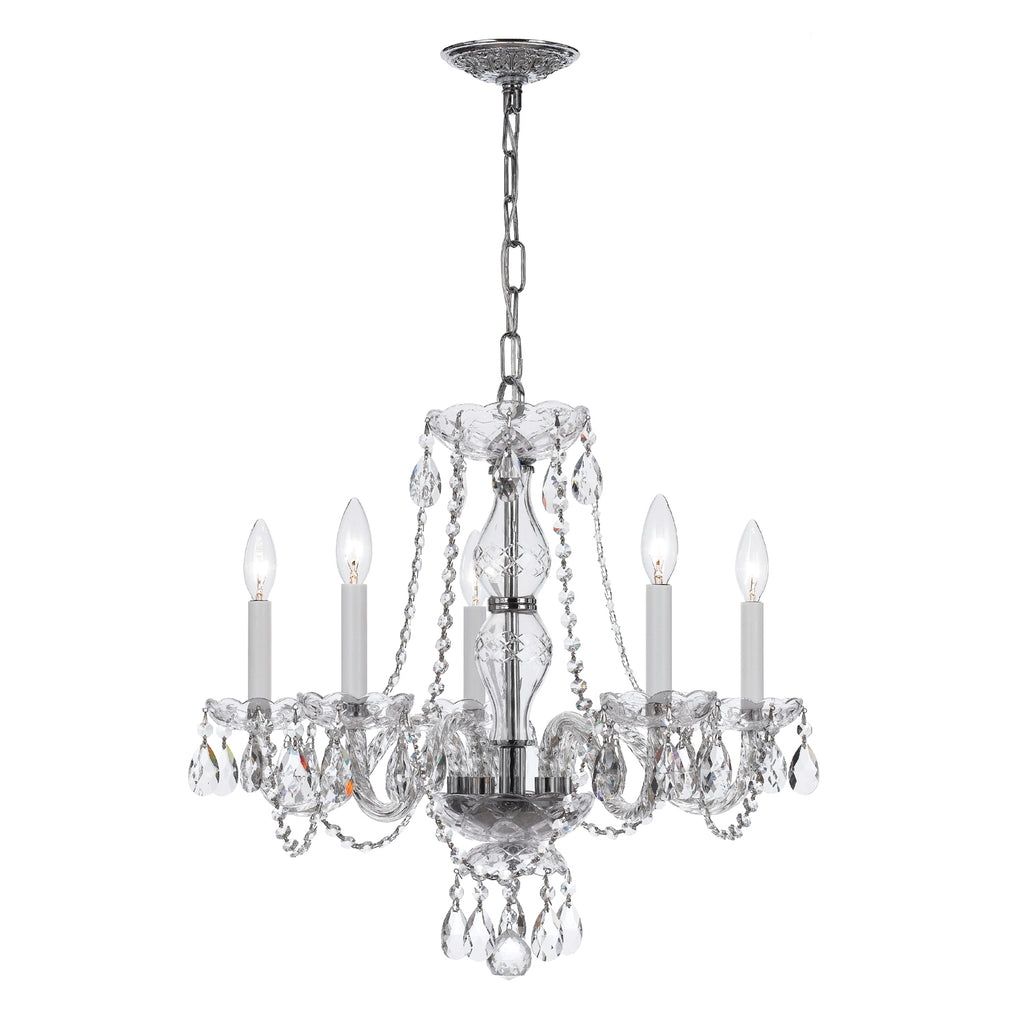 Park Avenue Classic 5-Light Crystal Chandelier - Elegance and Glamour