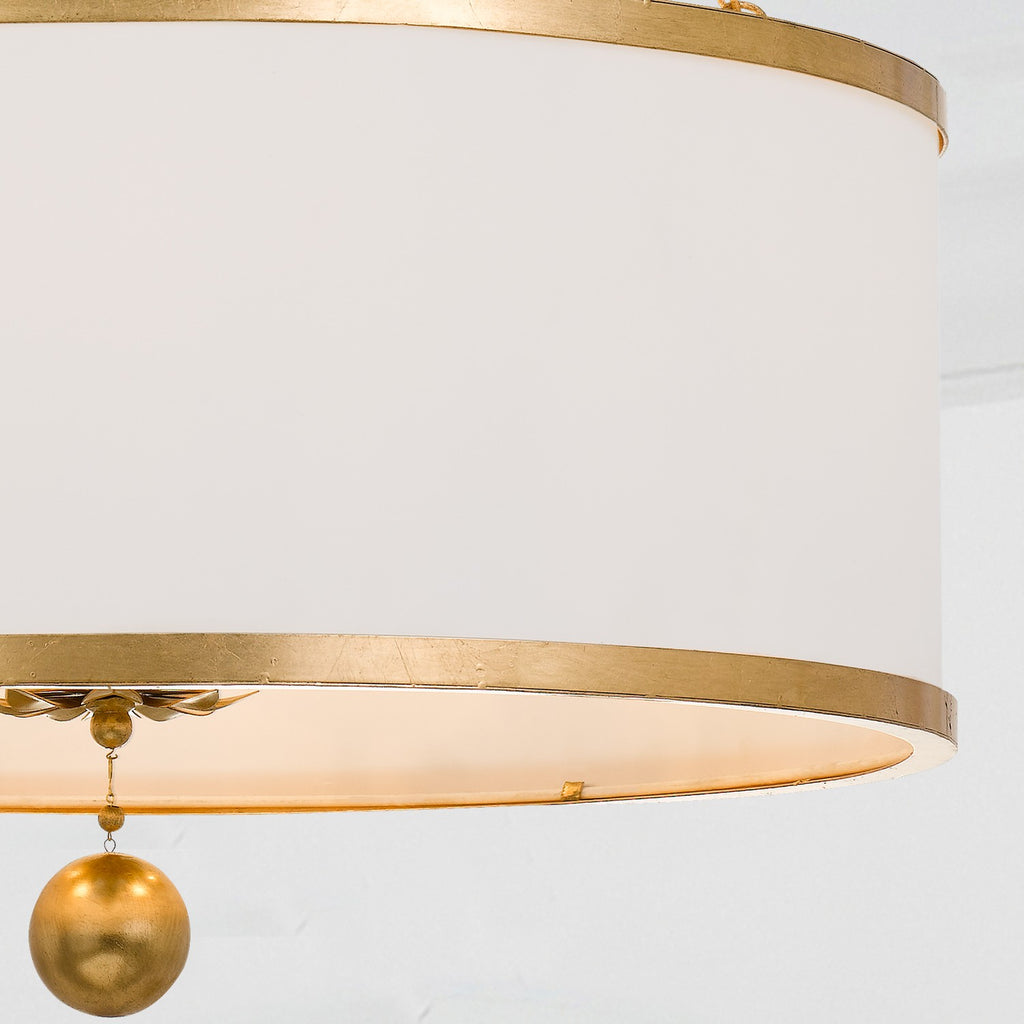 Gramercy Park 6-Light Chandelier - Antique Gold and Silver | Elegant Lighting Fixture for Modern Homes | Alternate View