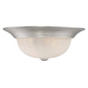 Traditional Flush Mount Light Fixture in Satin Nickel Finish with 2 Lights - Bryant Park Collection