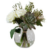 Contemporary Floral Arrangement in Glass Vase