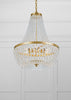 Vintage Boho 6 Light Chandelier in Antique Gold | Lifestyle View
