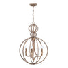 Chic Transitional Chandelier Distressed Twilight