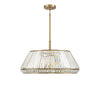 Beverly Hills Glamour 6 Light Pendant in Warm Brass Finish | Alternate View