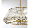 Beverly Hills Glamour 6 Light Pendant in Warm Brass Finish | Alternate View