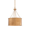Gold Patina 4-Light Pendant - Elegant Lighting Solution
