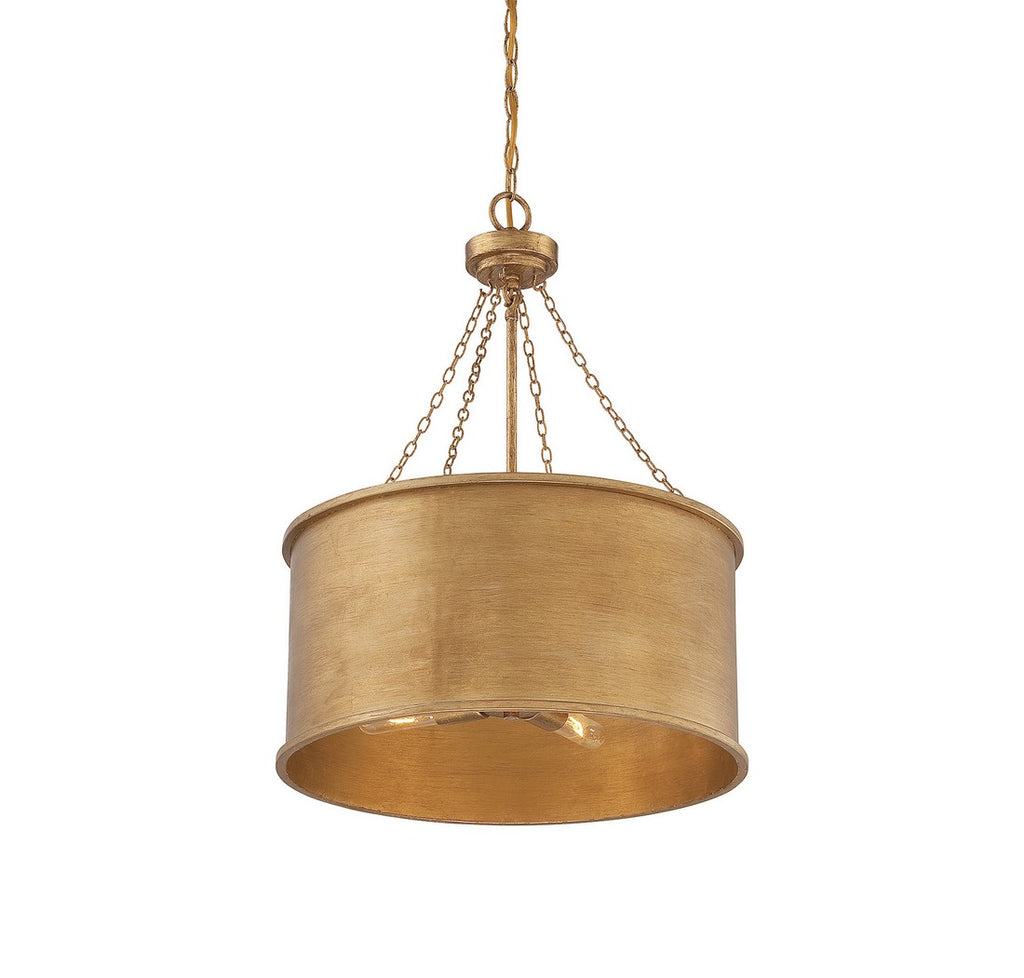 Gold Patina 4-Light Pendant - Elegant Lighting Solution | Alternate View