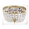 Park Avenue Classic Ceiling Mount - Traditional 2-Light Fixture in a Stylish Room Setting | Item Dimensions