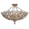 Beverly Hills Glamour 5 Light Ceiling Mount Distressed Twilight 